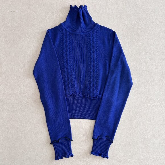 3.1 Phillip Lim Puffy Cable Turtleneck Sweater ASO Cheryl Blossom - Picture 10 of 16